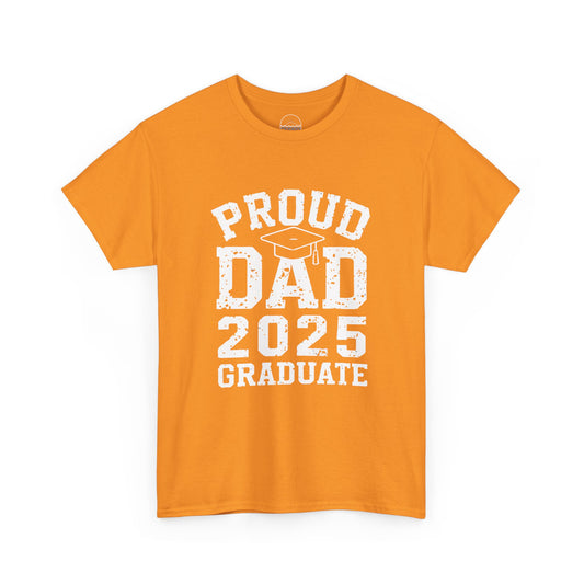 Proud Dad 2025 Graduate Unisex Heavy Cotton Tee