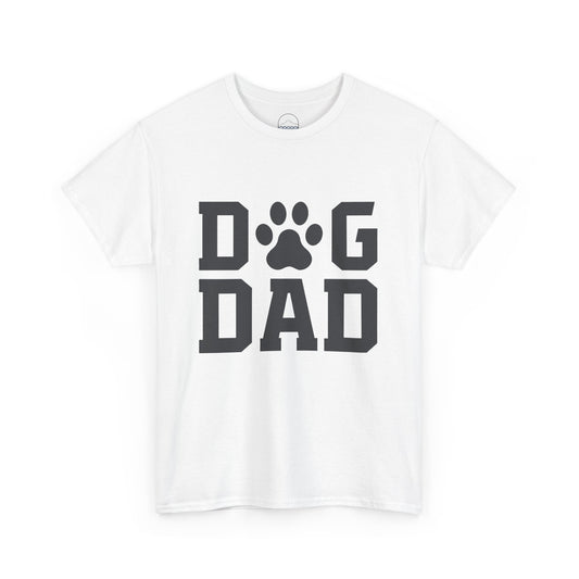 Dog Dad Unisex Heavy Cotton Tee - Casual Pet Lover Shirt