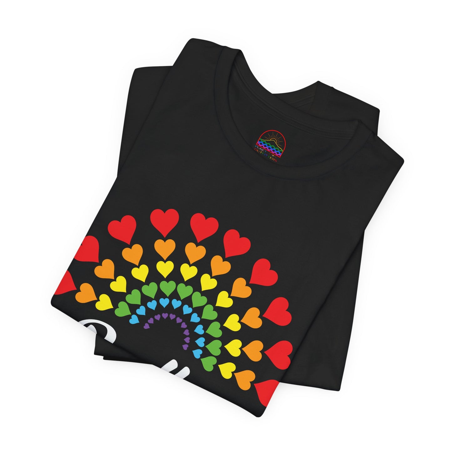 Be You Rainbow Heart Unisex Short Sleeve Tee