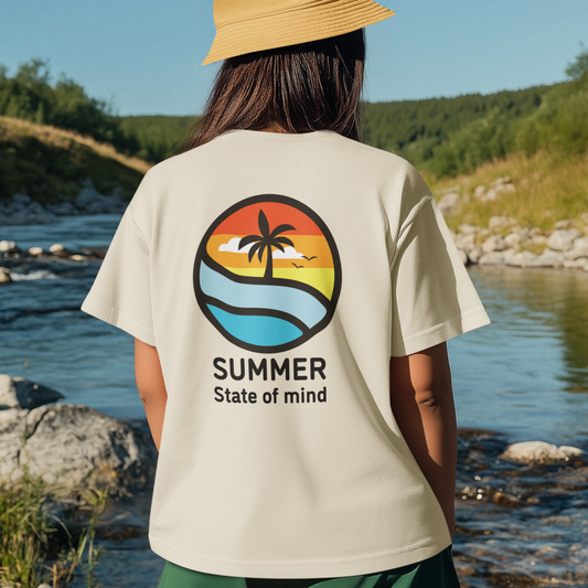 Summer Vibes Women’s Boxy Tee – Fun, Cropped Fit | PSO