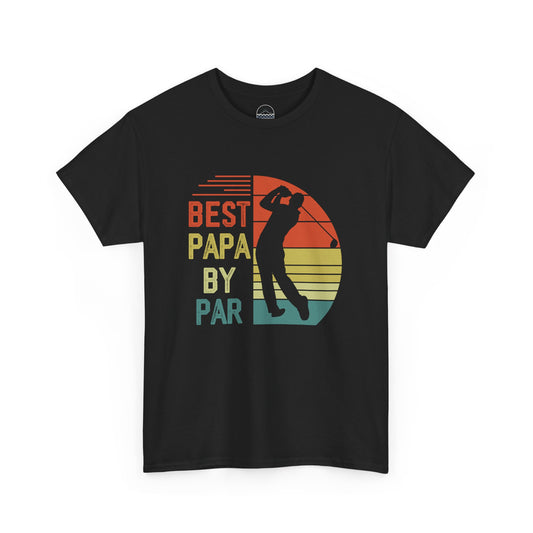 Best Papa by Par Unisex Heavy Cotton Tee - Perfect Gift for Golf Dads