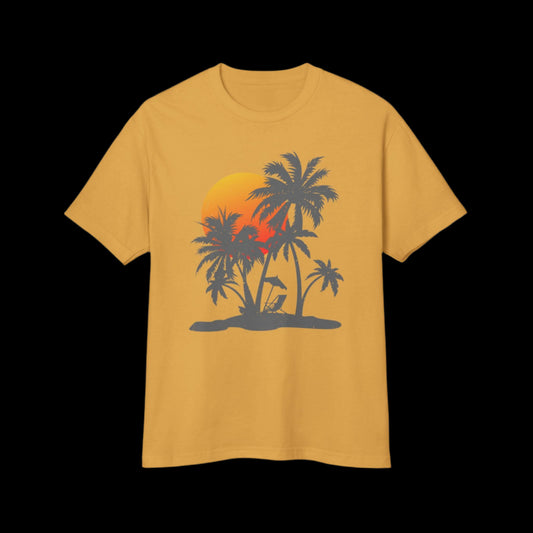 Tropical Sunset Tee – Chill Island Vibes Shirt | PSO