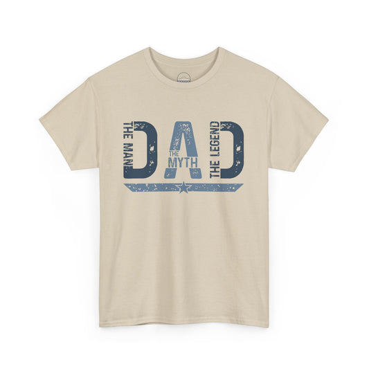Dad Myth Legend Tee, Unisex Father's Day Gift, Casual T-Shirt, Birthday Gift for Dad, Patriotic Dad Shirt