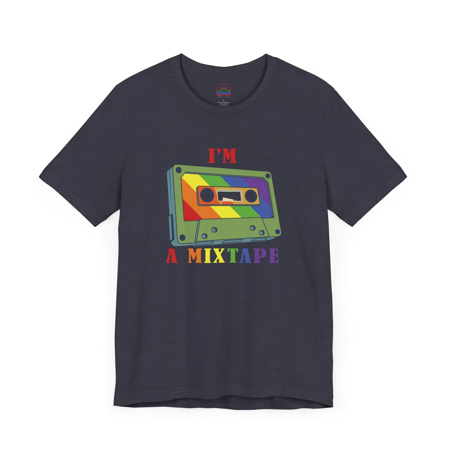 Retro Pride Mixtape Tee – LGBTQ+ Rainbow Cassette T-Shirt | Puget Sound Outfitters