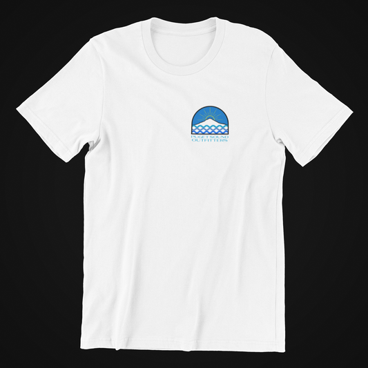Summer Sunrise Tee - PNW Blue Sky & Rainier | Puget Sound Outfitters