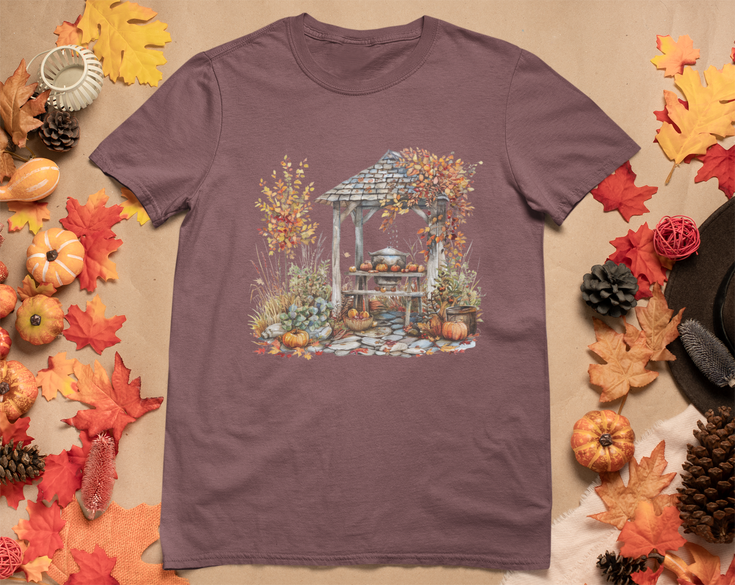 Vintage Fall Vibes T-Shirt | Autumn Gazebo Tee | PSO
