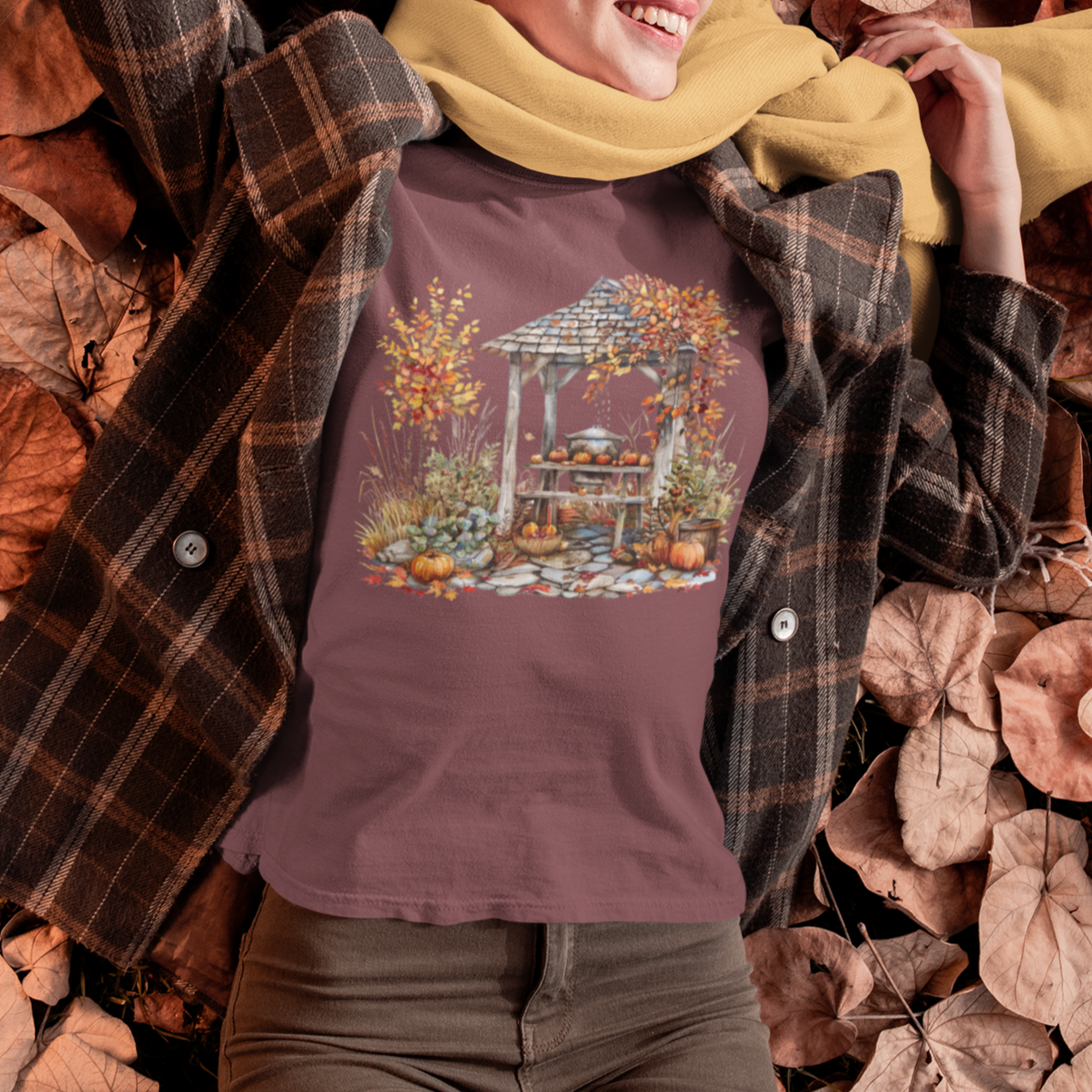 Vintage Fall Vibes T-Shirt | Autumn Gazebo Tee | PSO