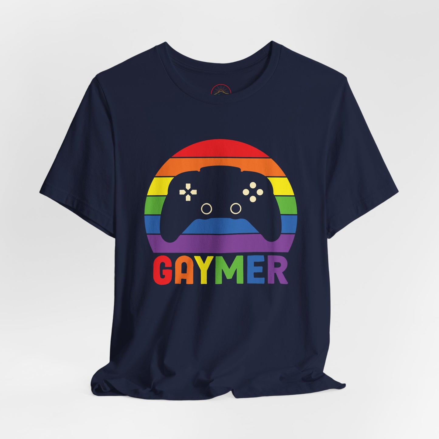Pride Gamer Unisex Tee - Rainbow Controller Graphic T-Shirt