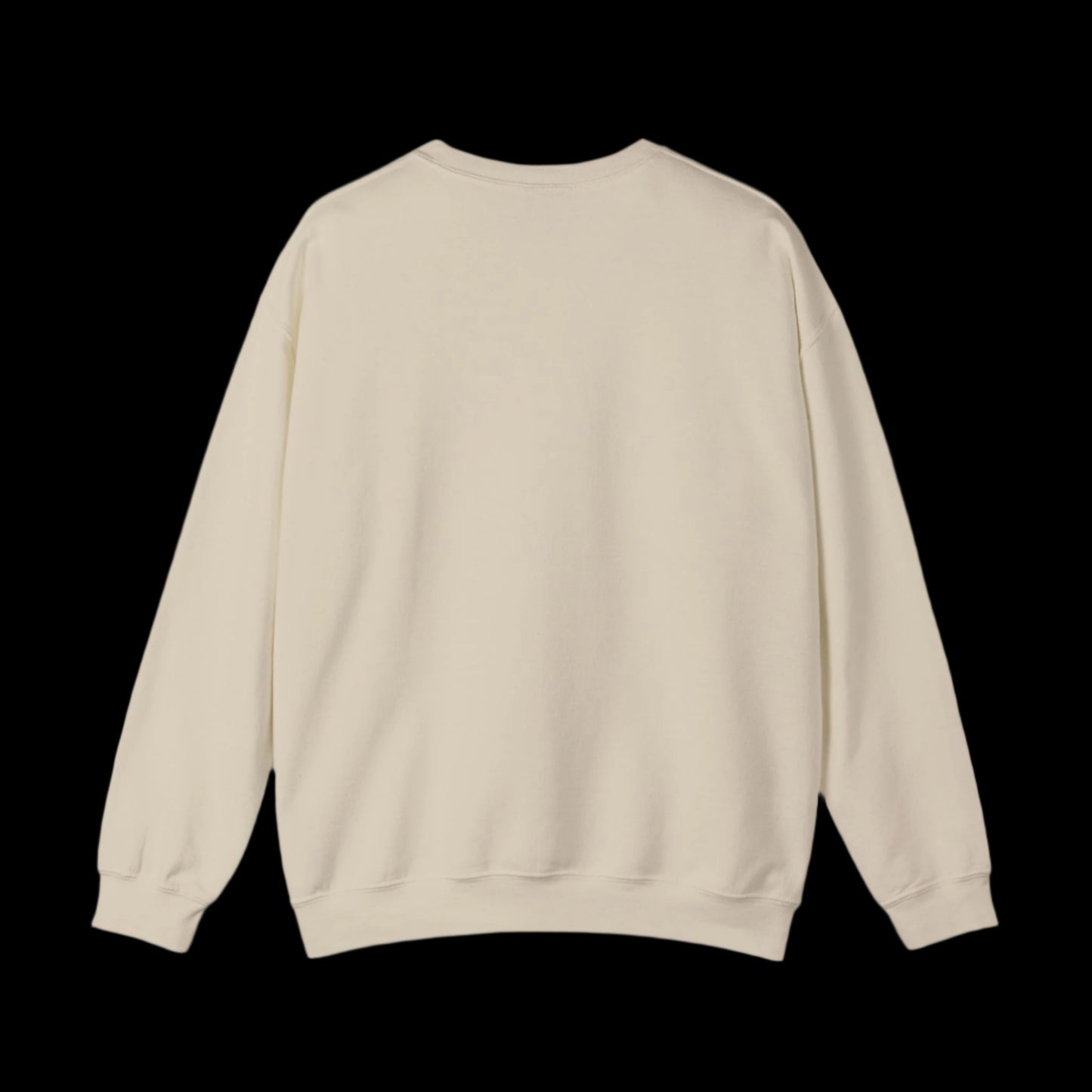 Beige sweatshirt on a black background
