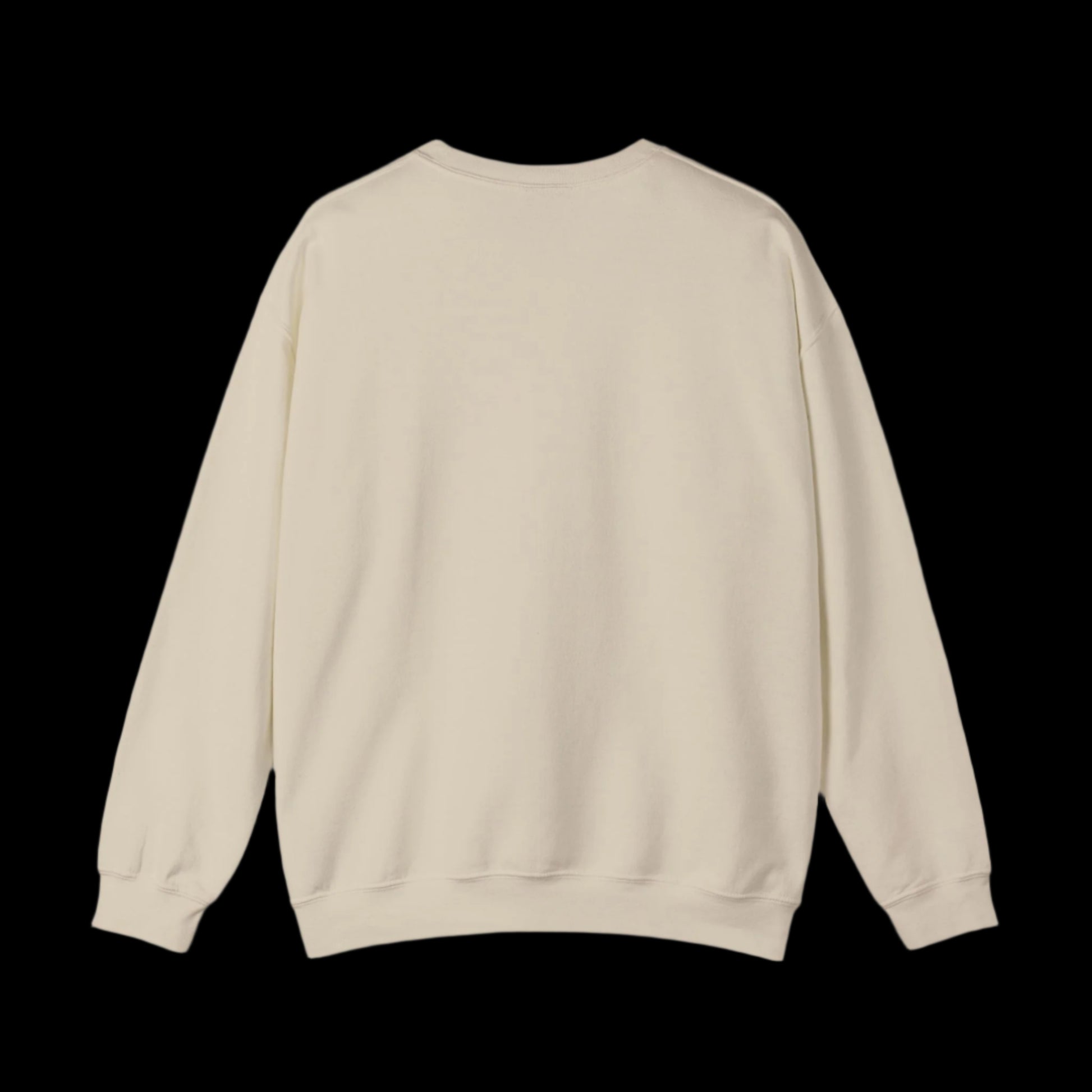 Beige sweatshirt on a black background