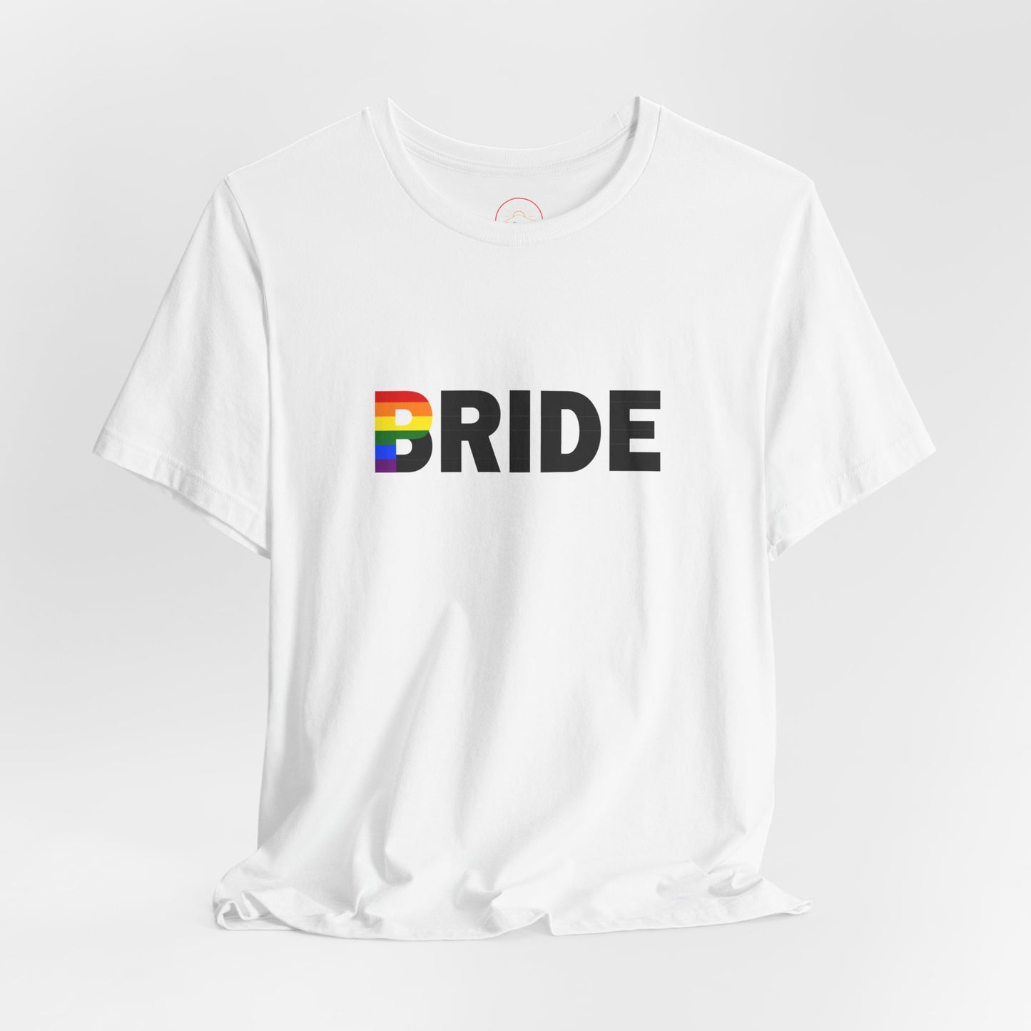 Women’s Proud Bride T-shirt | LGBTQ+ Pride Wedding Tee – Puget Sound Outfitters