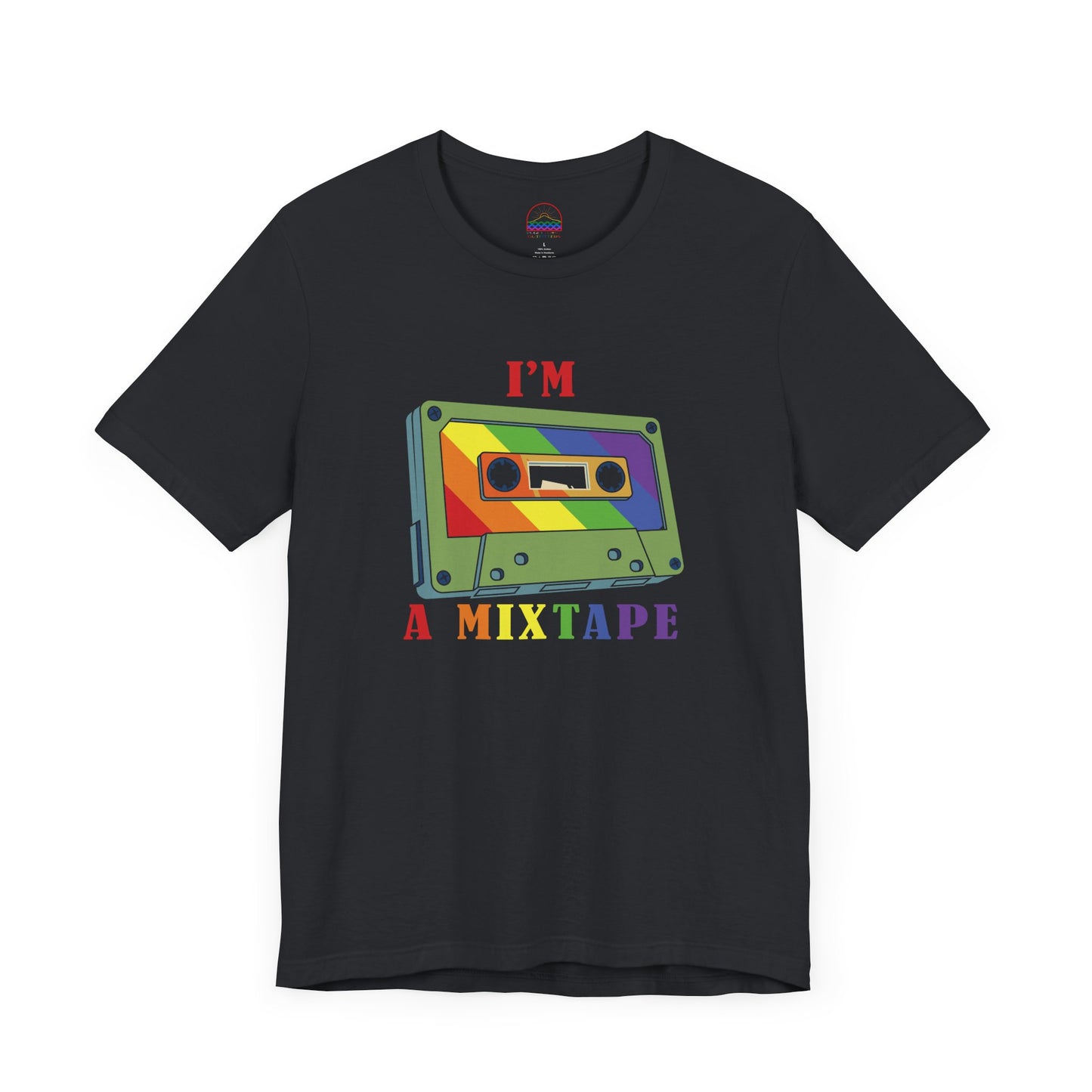 Retro Pride Mixtape Tee – LGBTQ+ Rainbow Cassette T-Shirt | Puget Sound Outfitters