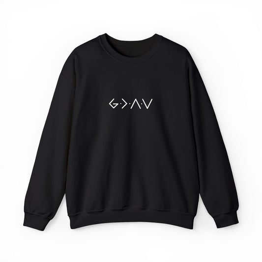 God Is Greater Crewneck – Faith Sweatshirt | PSO Apparel