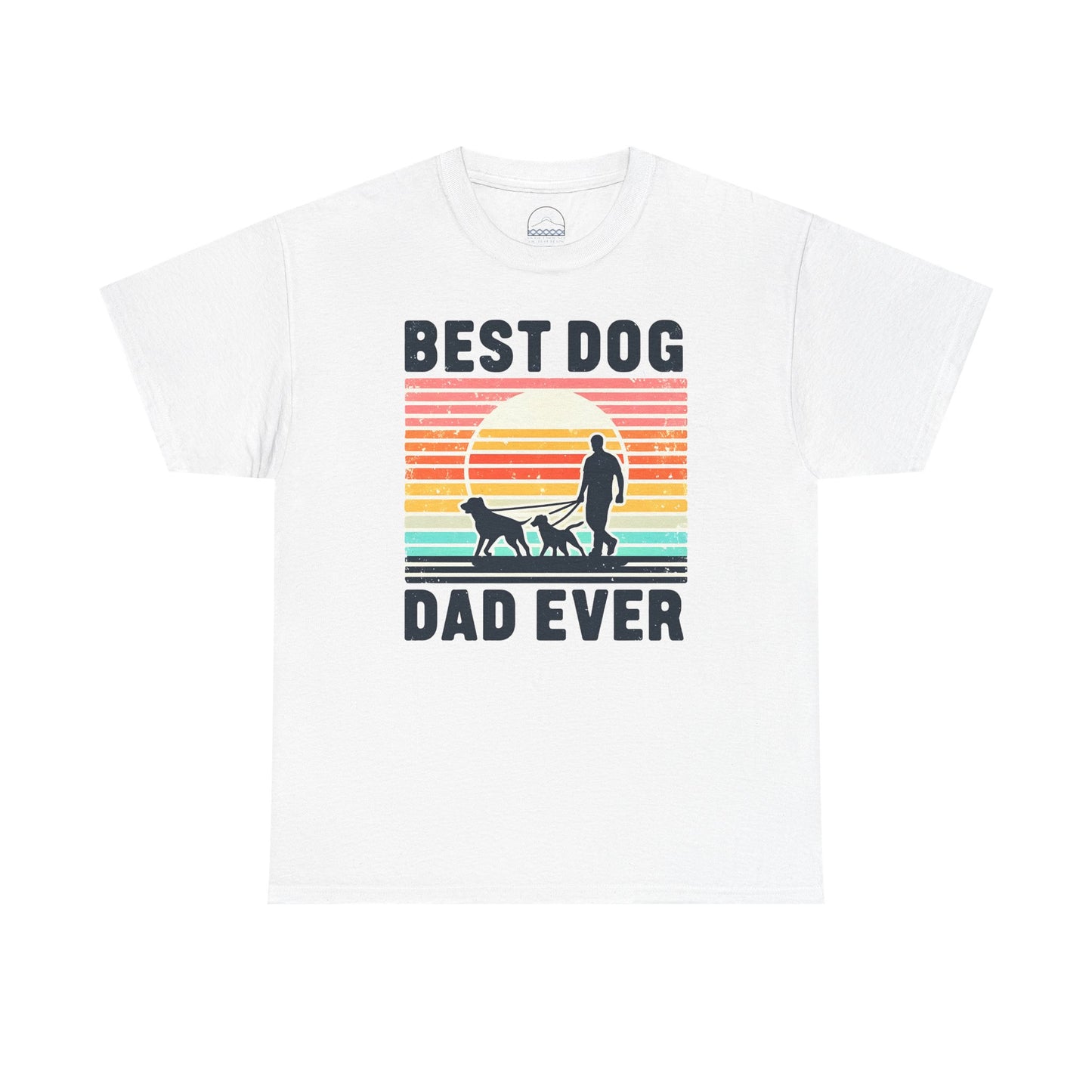 Best Dog Dad Ever Unisex Heavy Cotton Tee - Perfect Gift for Dog Lovers!