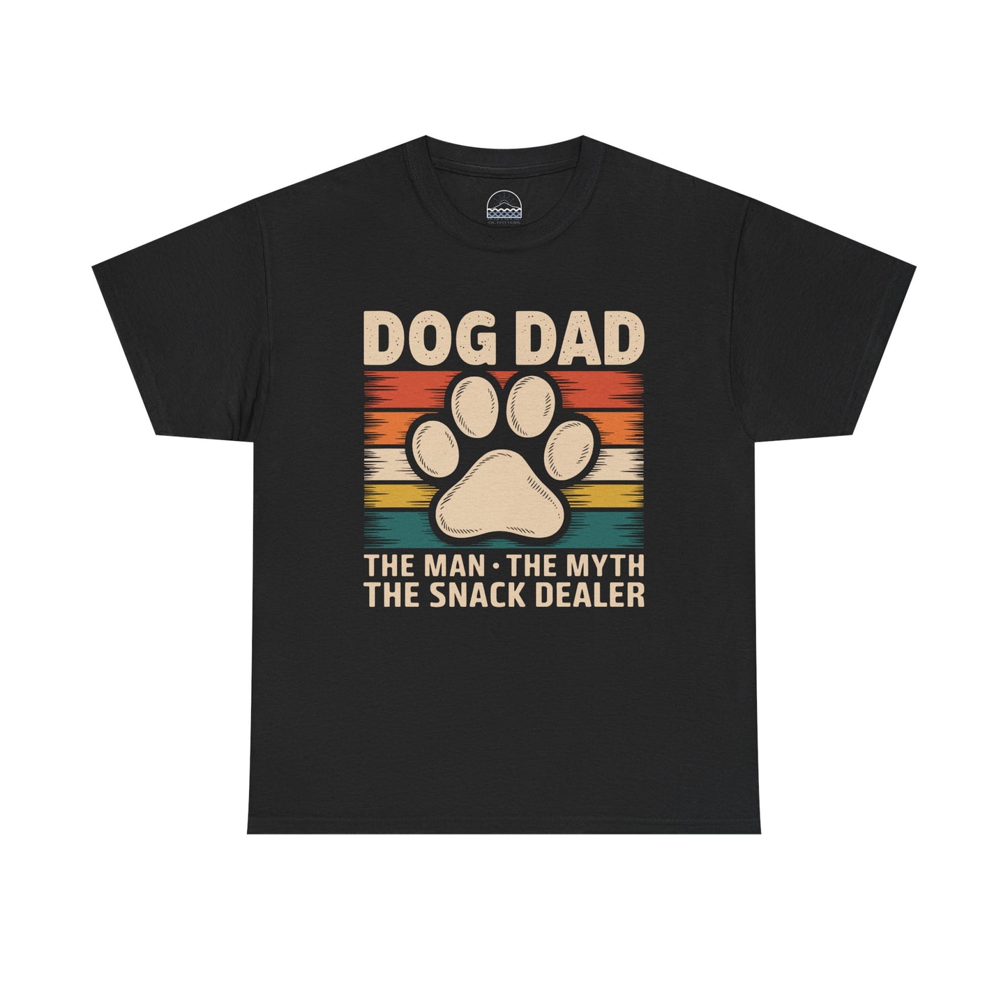 Dog Dad Unisex Heavy Cotton Tee - The Man The Myth The Snack Dealer