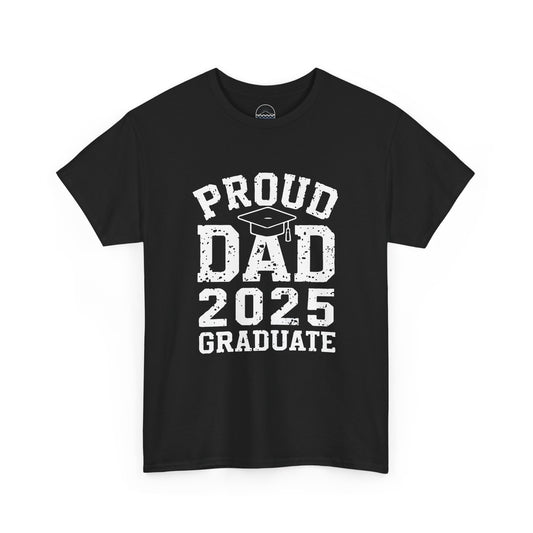 Proud Dad 2025 Graduate Unisex Heavy Cotton Tee