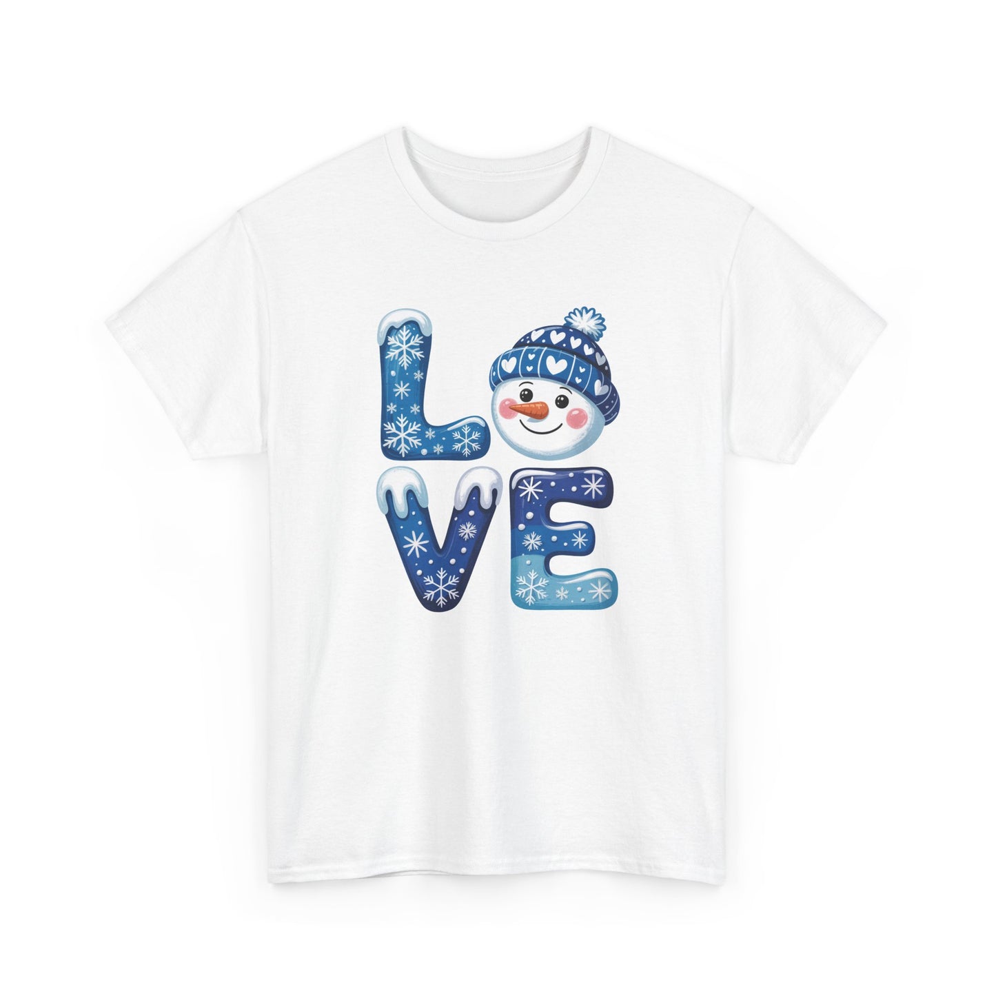 Love Snowman T-Shirt — Winter Holiday Kids & Family Tee