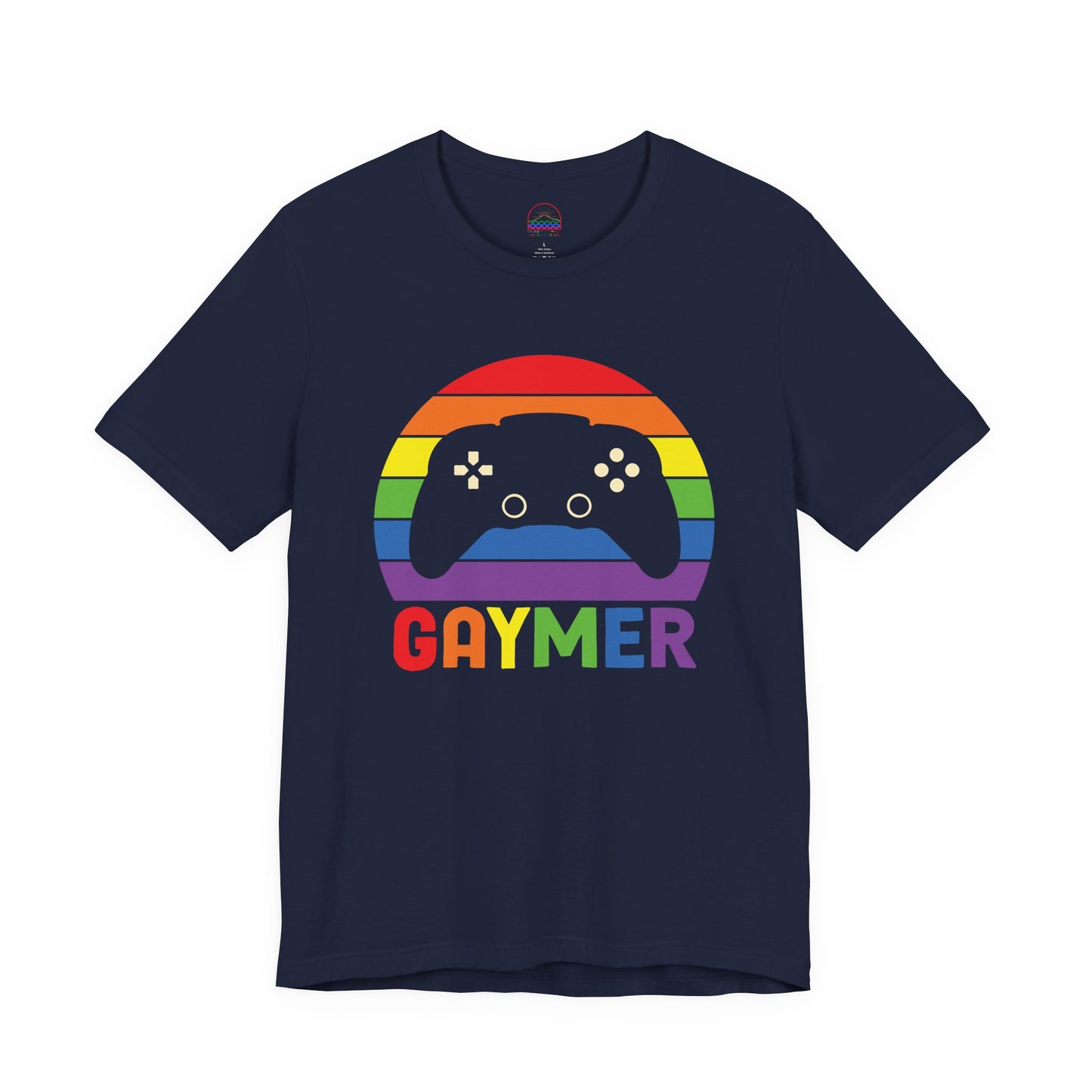 Pride Gamer Unisex Tee - Rainbow Controller Graphic T-Shirt
