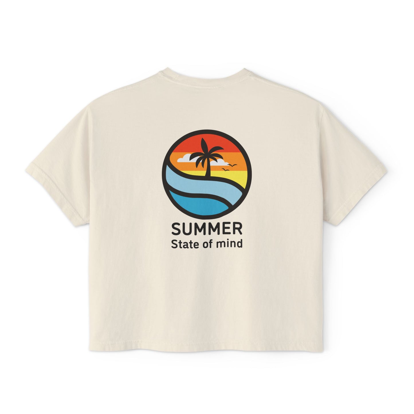Summer Vibes Women’s Boxy Tee – Fun, Cropped Fit | PSO