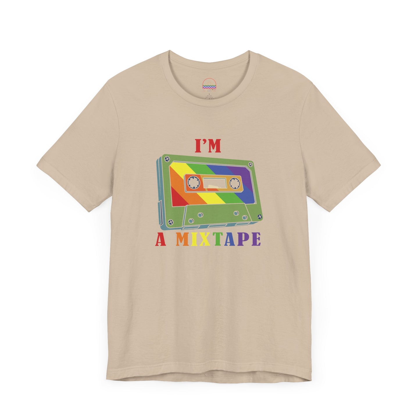 Retro Pride Mixtape Tee – LGBTQ+ Rainbow Cassette T-Shirt | Puget Sound Outfitters