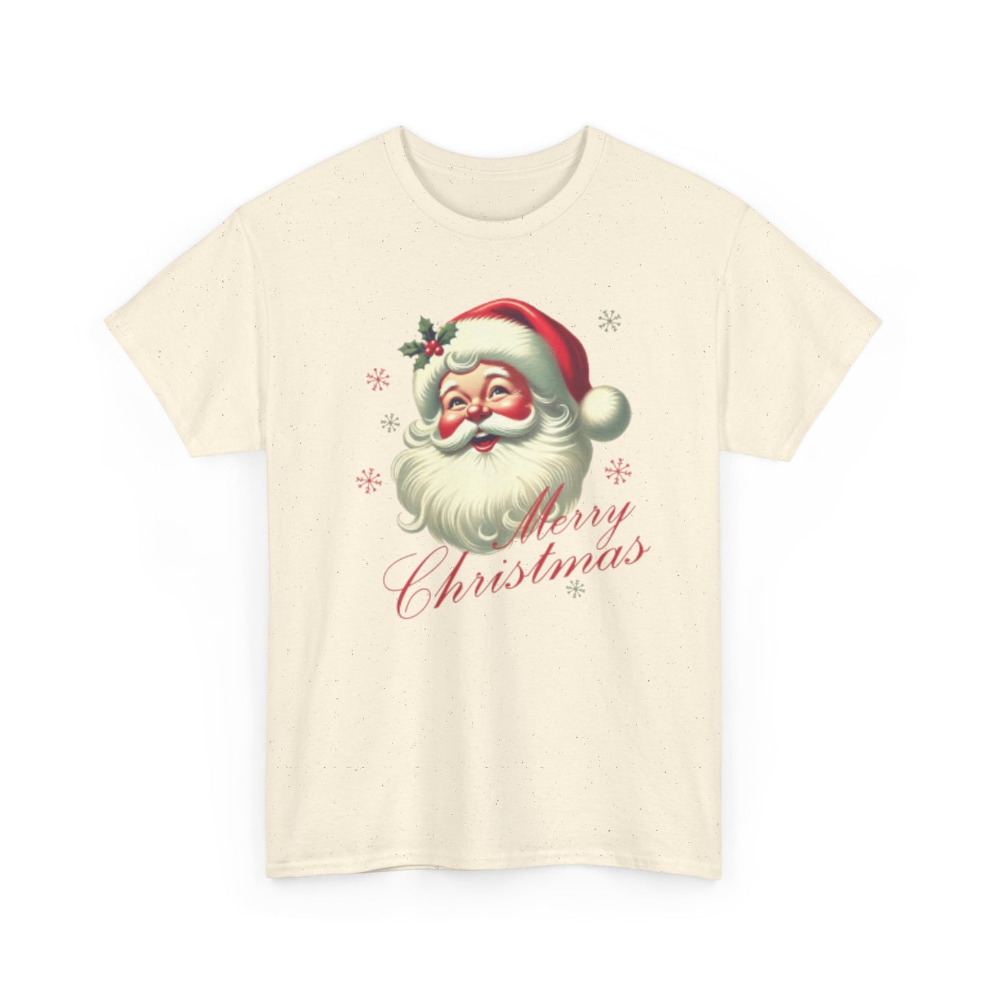 Vintage Santa Merry Christmas Tee — Retro Holiday T‑Shirt