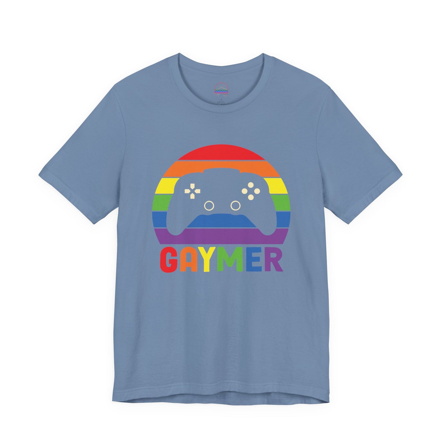 Pride Gamer Unisex Tee - Rainbow Controller Graphic T-Shirt