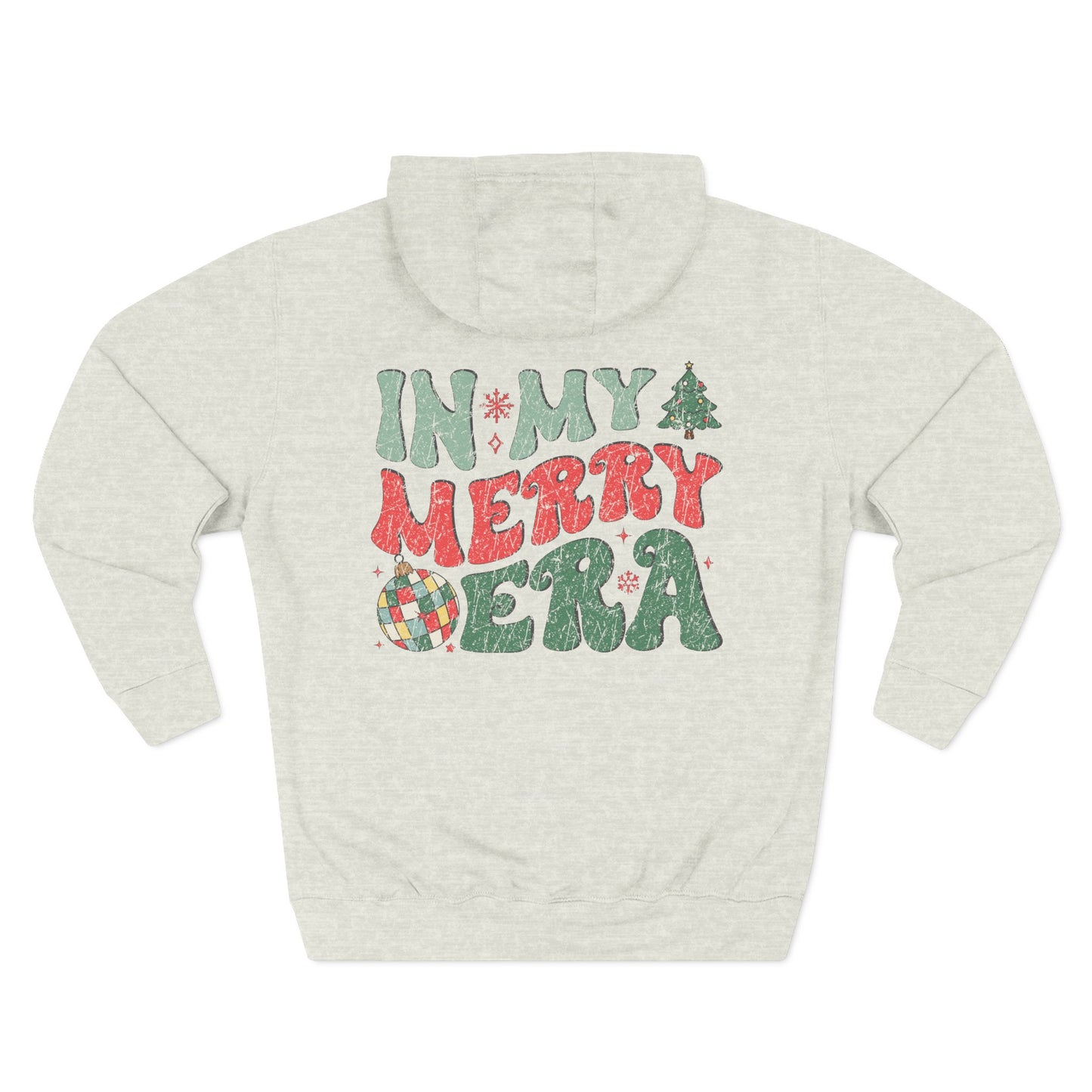 Holiday Hoodie — "In My Merry Era" Festive Graphic Pullover