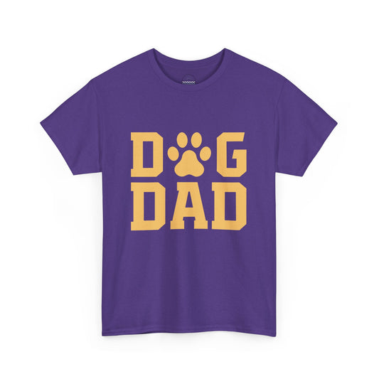Dog Dad Unisex Heavy Cotton Tee - Casual Pet Lover Shirt