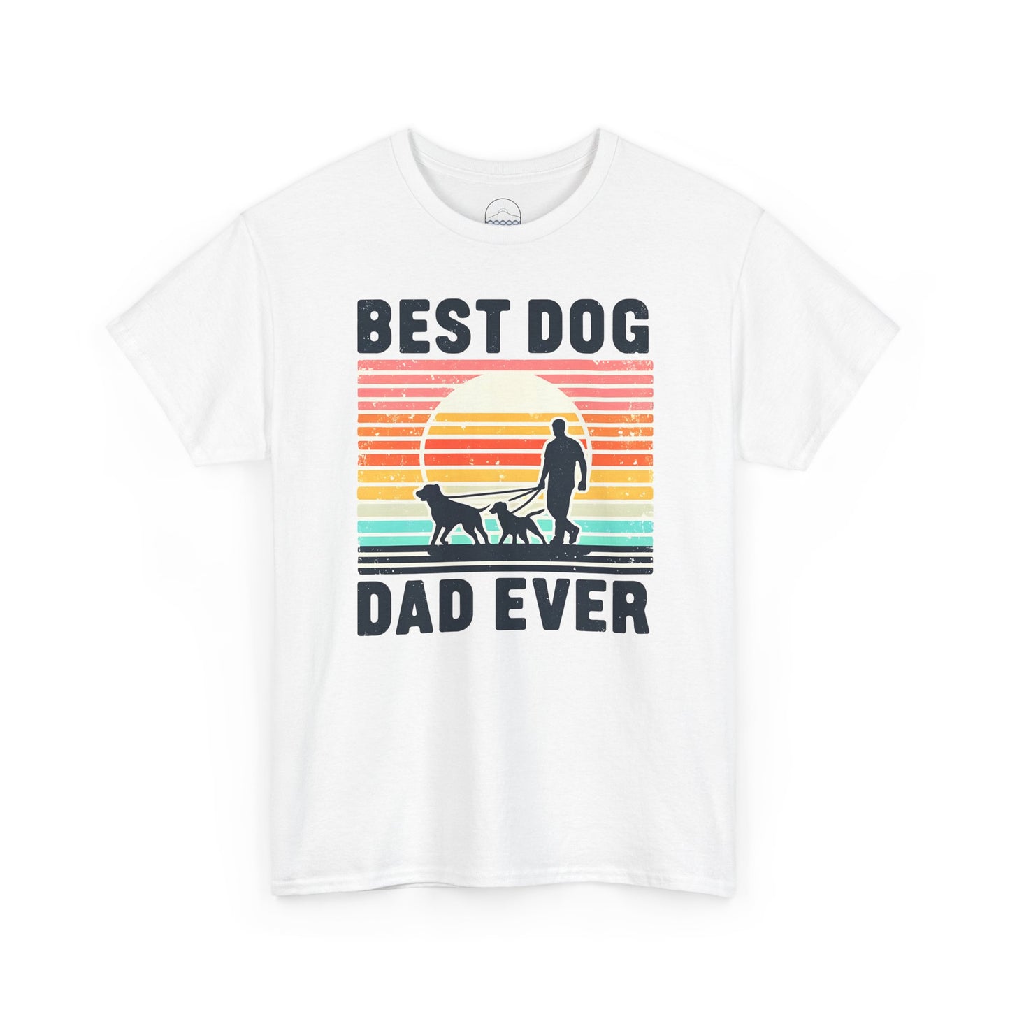Best Dog Dad Ever Unisex Heavy Cotton Tee - Perfect Gift for Dog Lovers!