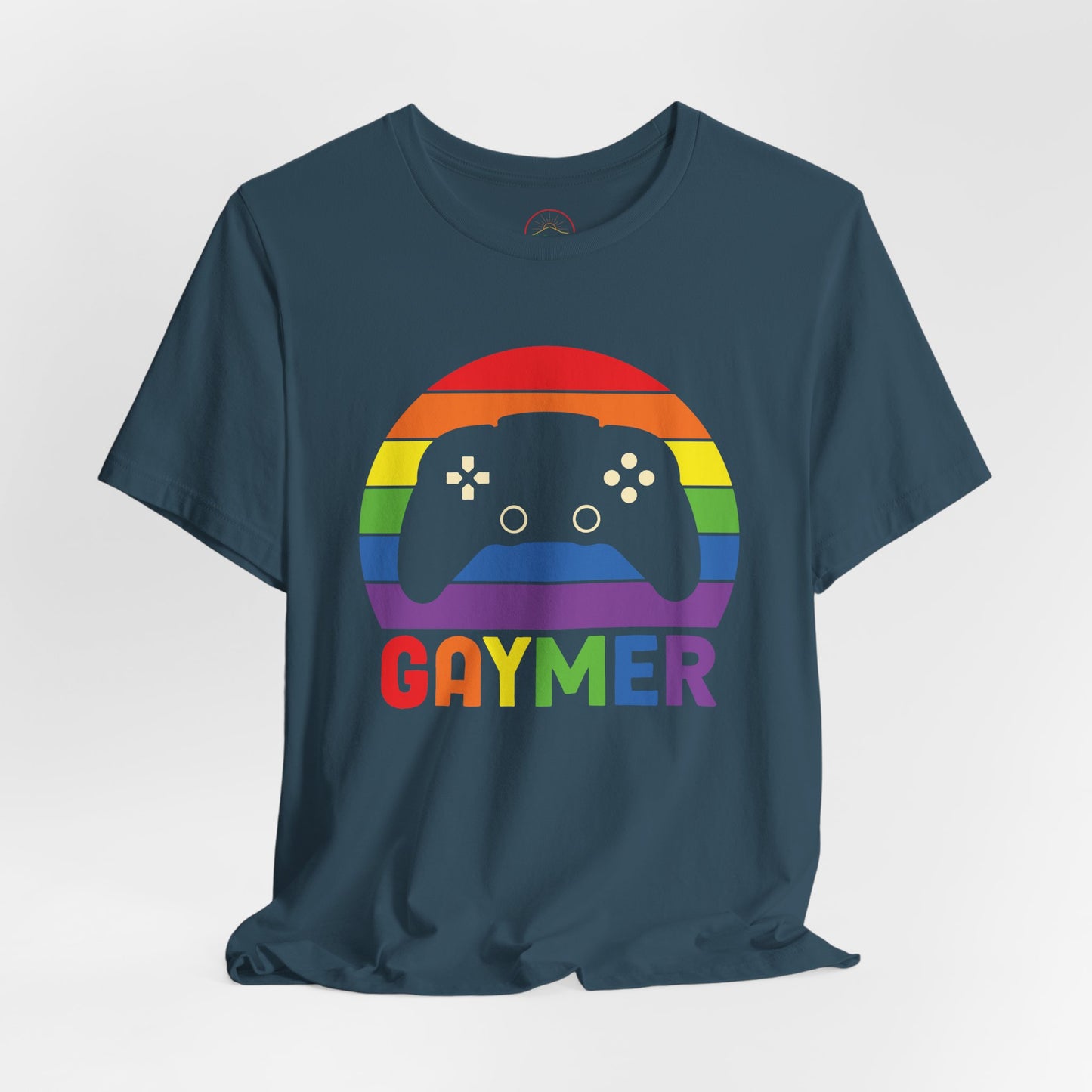 Pride Gamer Unisex Tee - Rainbow Controller Graphic T-Shirt