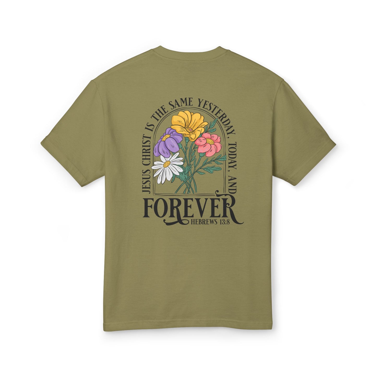 Faith-Inspired Christian Tee – Hebrews 13:8 | PSO Apparel