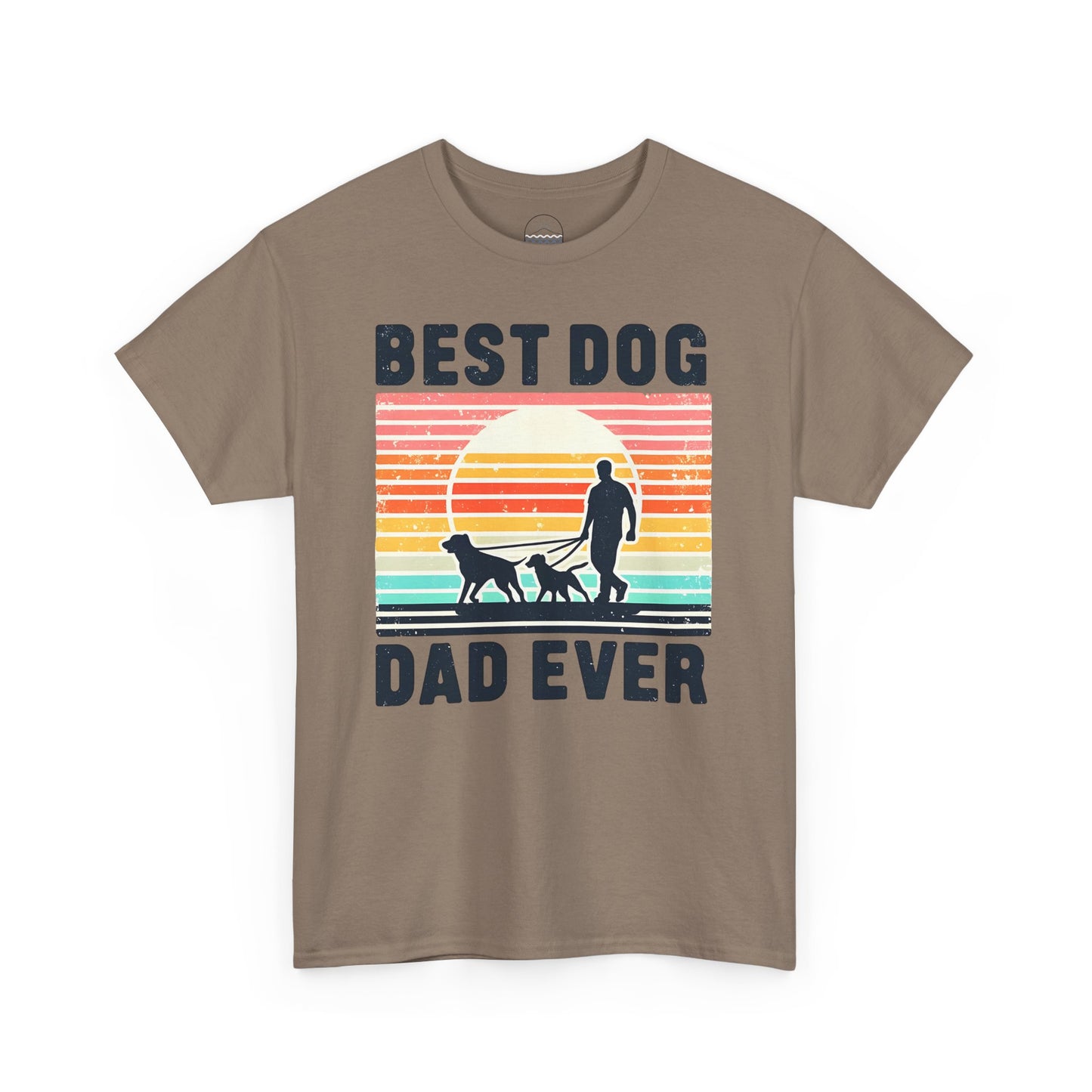 Best Dog Dad Ever Unisex Heavy Cotton Tee - Perfect Gift for Dog Lovers!