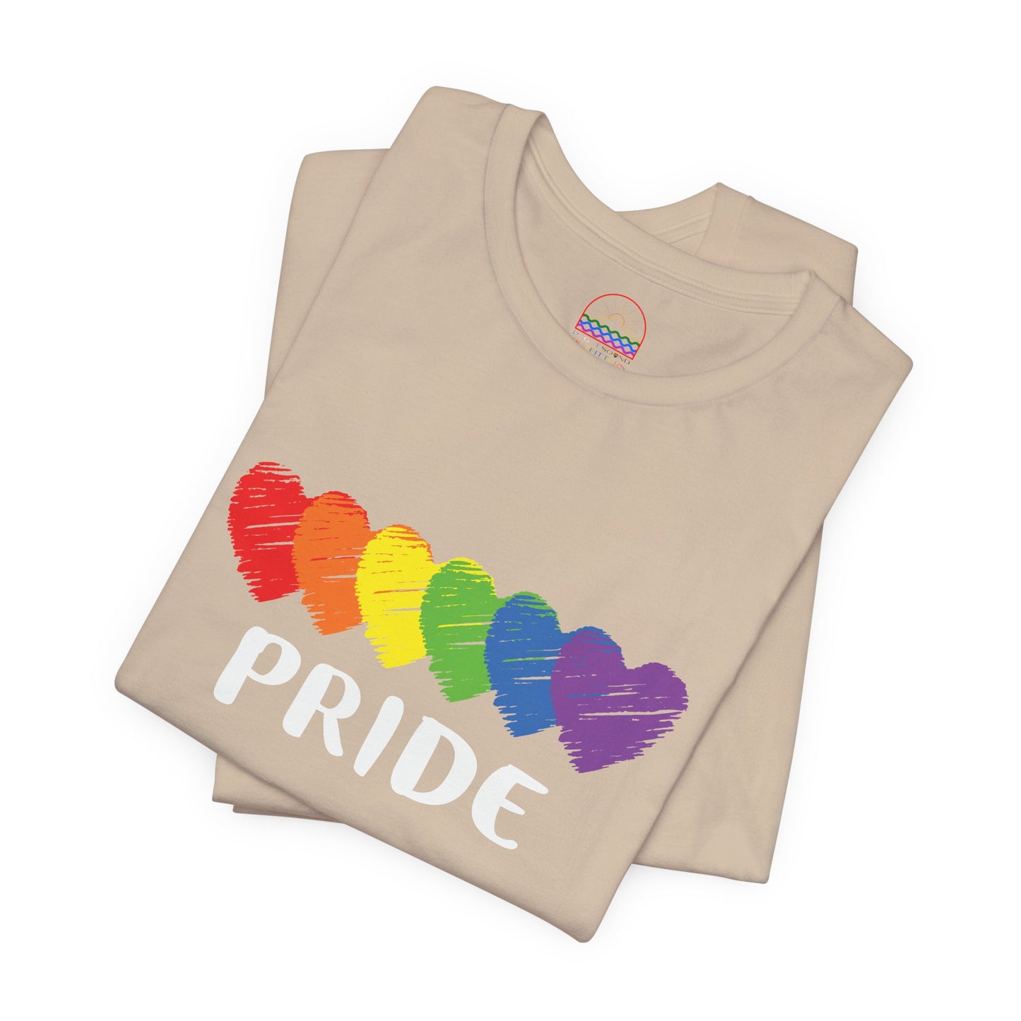 Pride Hearts Unisex Tee - LGBTQ+ Rainbow Love | PSO