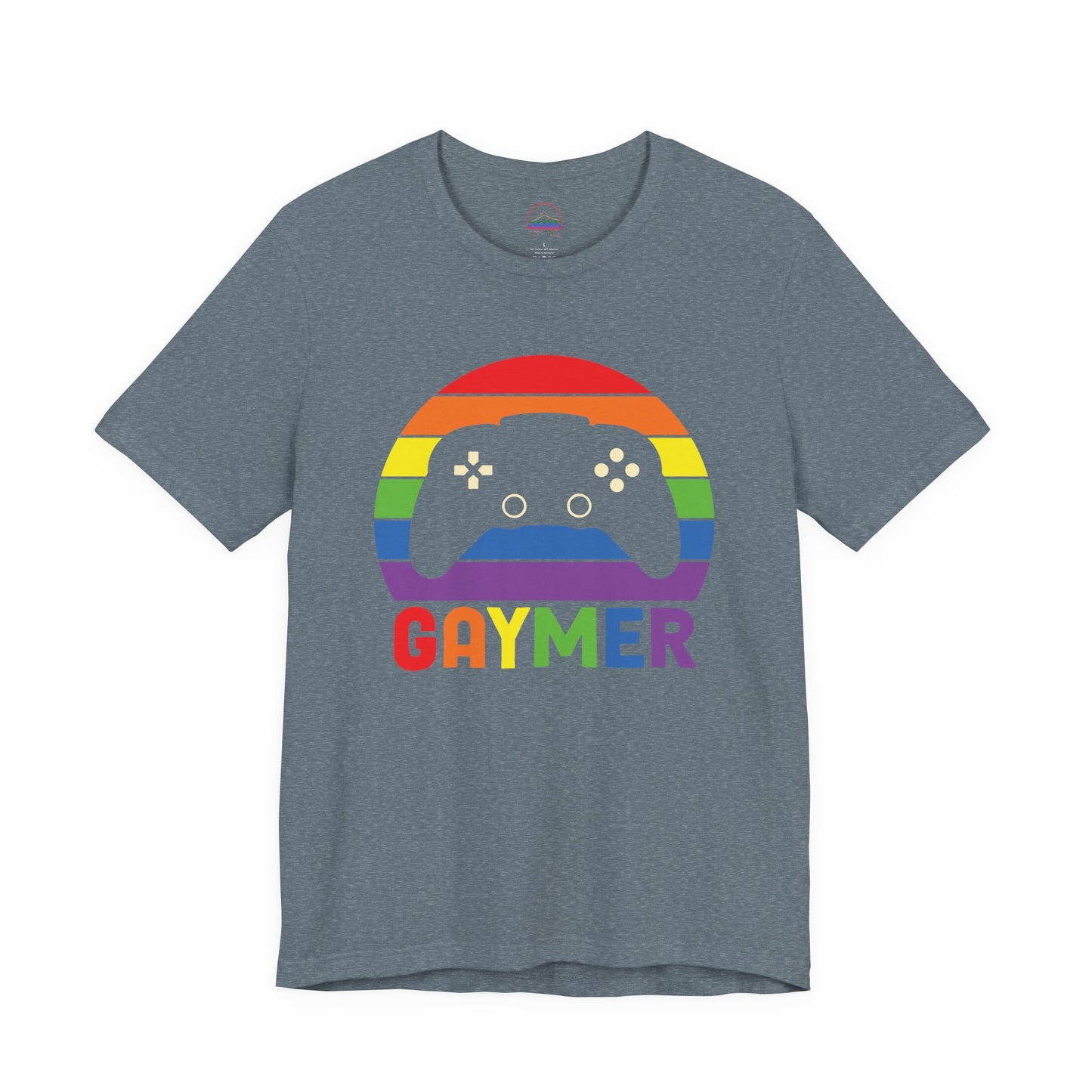 Pride Gamer Unisex Tee - Rainbow Controller Graphic T-Shirt