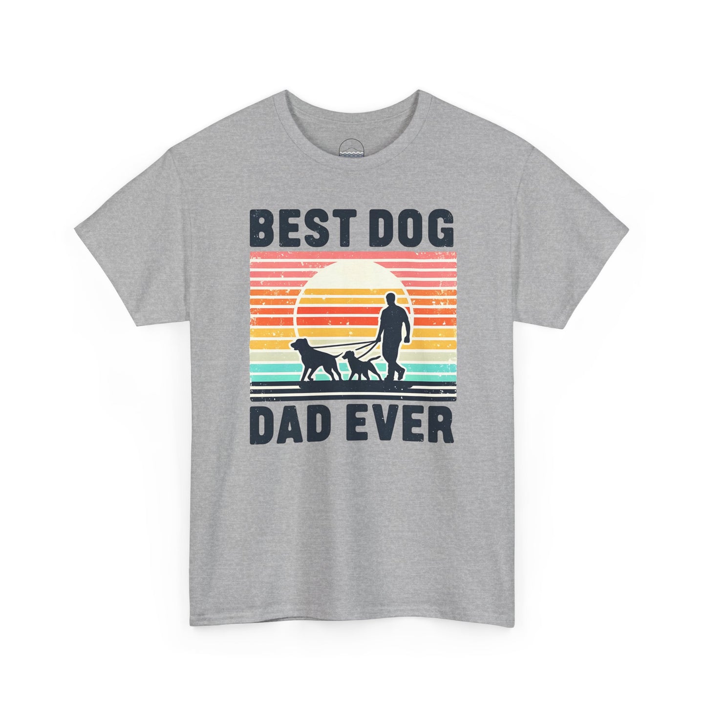 Best Dog Dad Ever Unisex Heavy Cotton Tee - Perfect Gift for Dog Lovers!