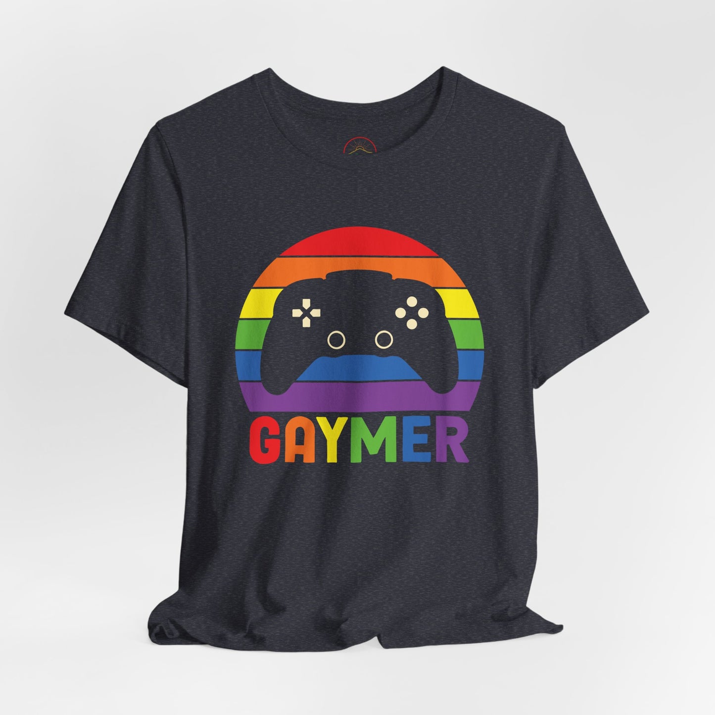 Pride Gamer Unisex Tee - Rainbow Controller Graphic T-Shirt