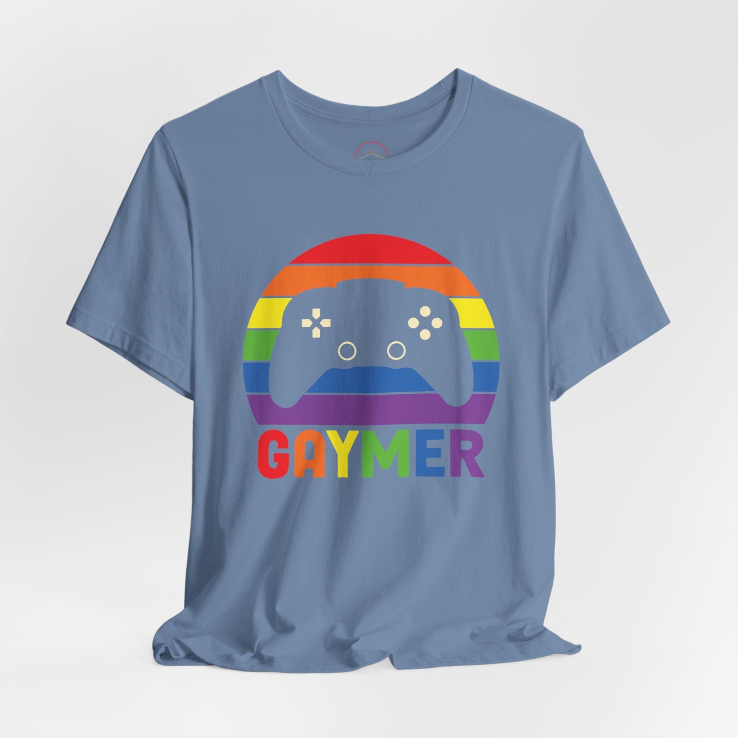 Pride Gamer Unisex Tee - Rainbow Controller Graphic T-Shirt