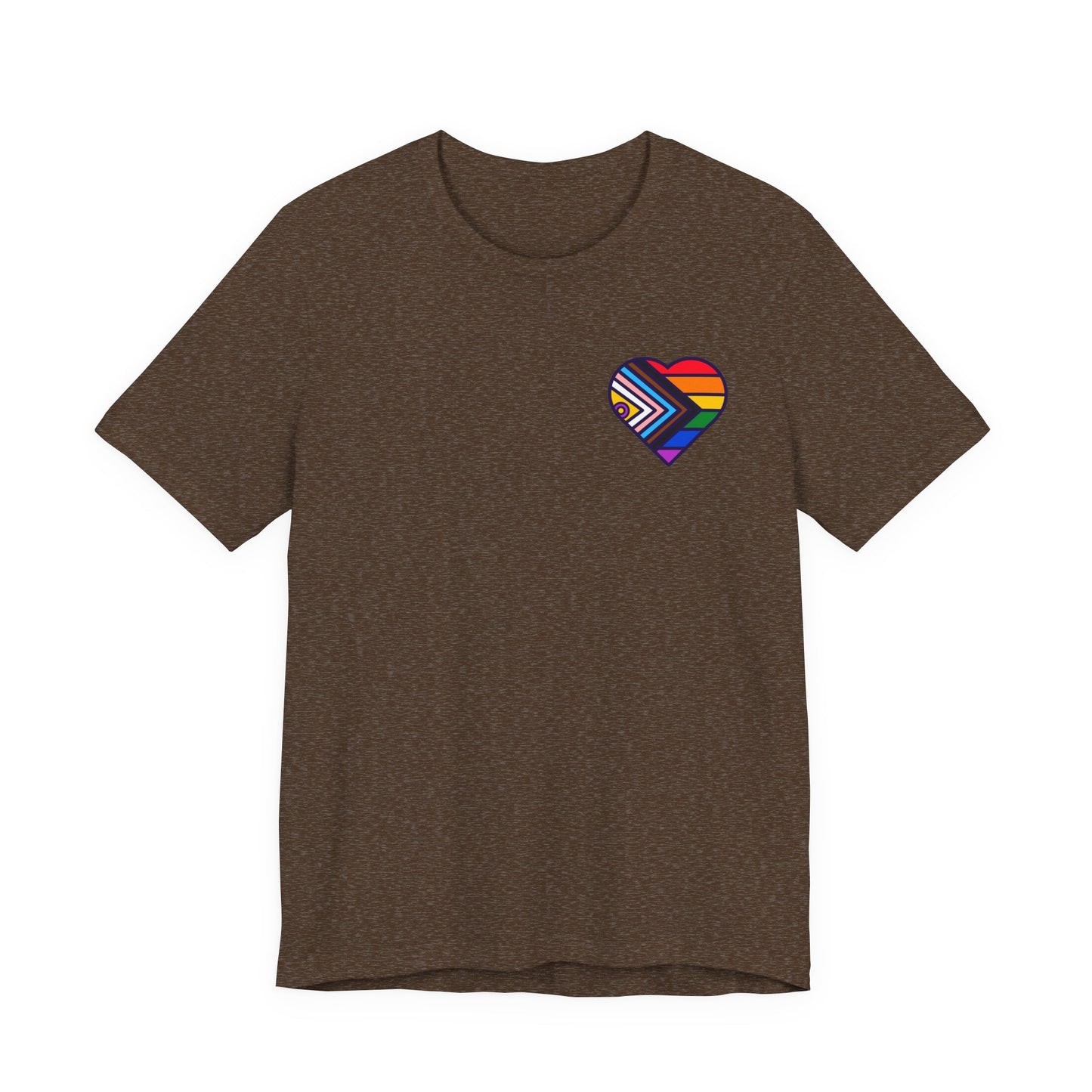 Rainbow Heart Unisex Jersey Tee - Celebrate Love and Pride
