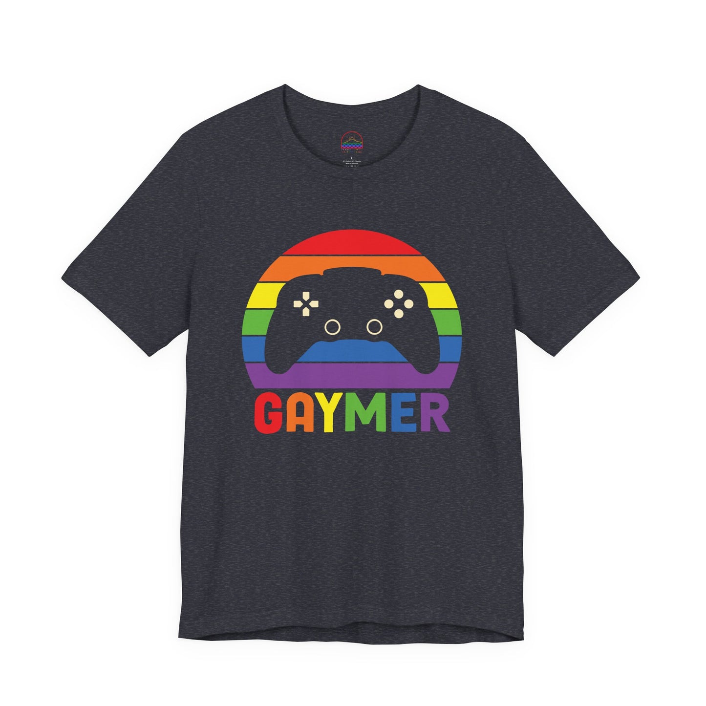 Pride Gamer Unisex Tee - Rainbow Controller Graphic T-Shirt