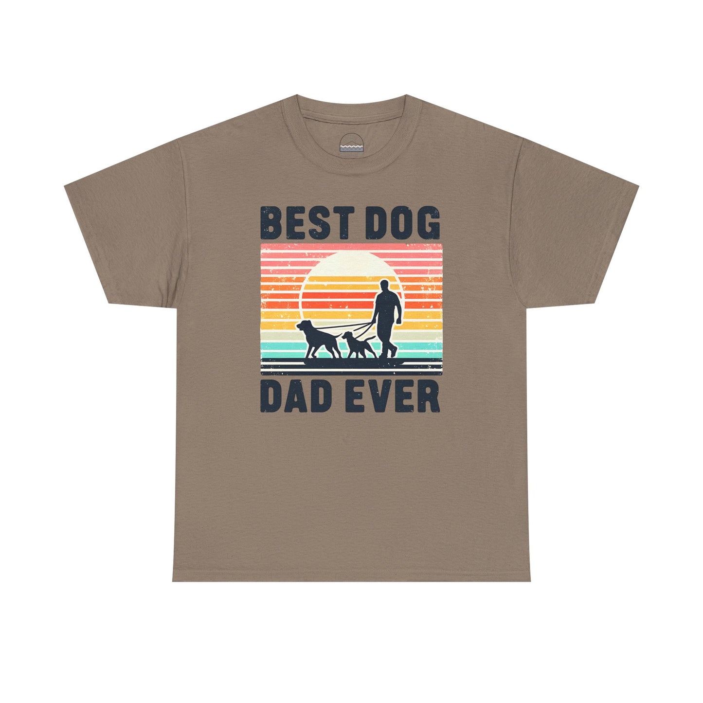 Best Dog Dad Ever Unisex Heavy Cotton Tee - Perfect Gift for Dog Lovers!