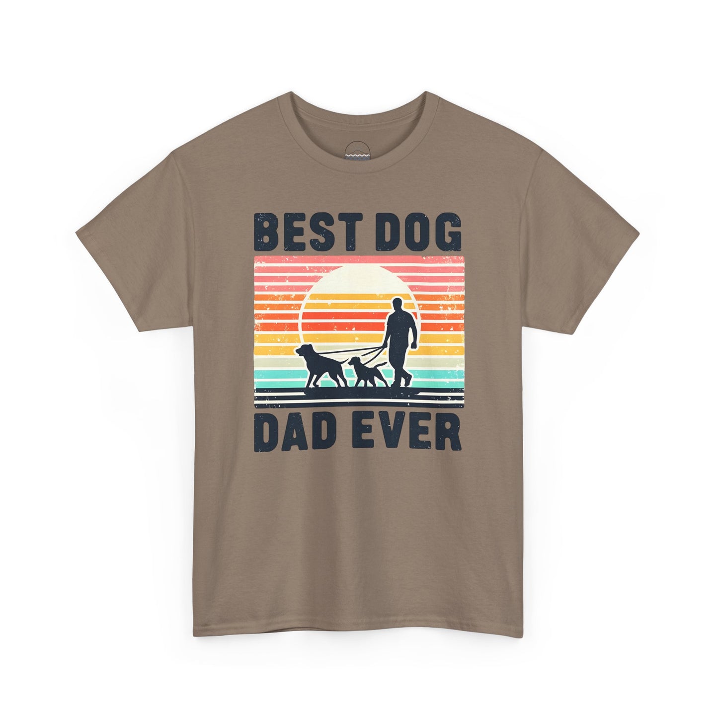 Best Dog Dad Ever Unisex Heavy Cotton Tee - Perfect Gift for Dog Lovers!