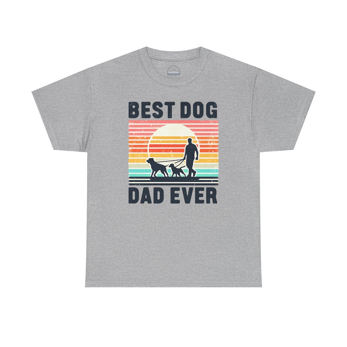 Best Dog Dad Ever Unisex Heavy Cotton Tee - Perfect Gift for Dog Lovers!