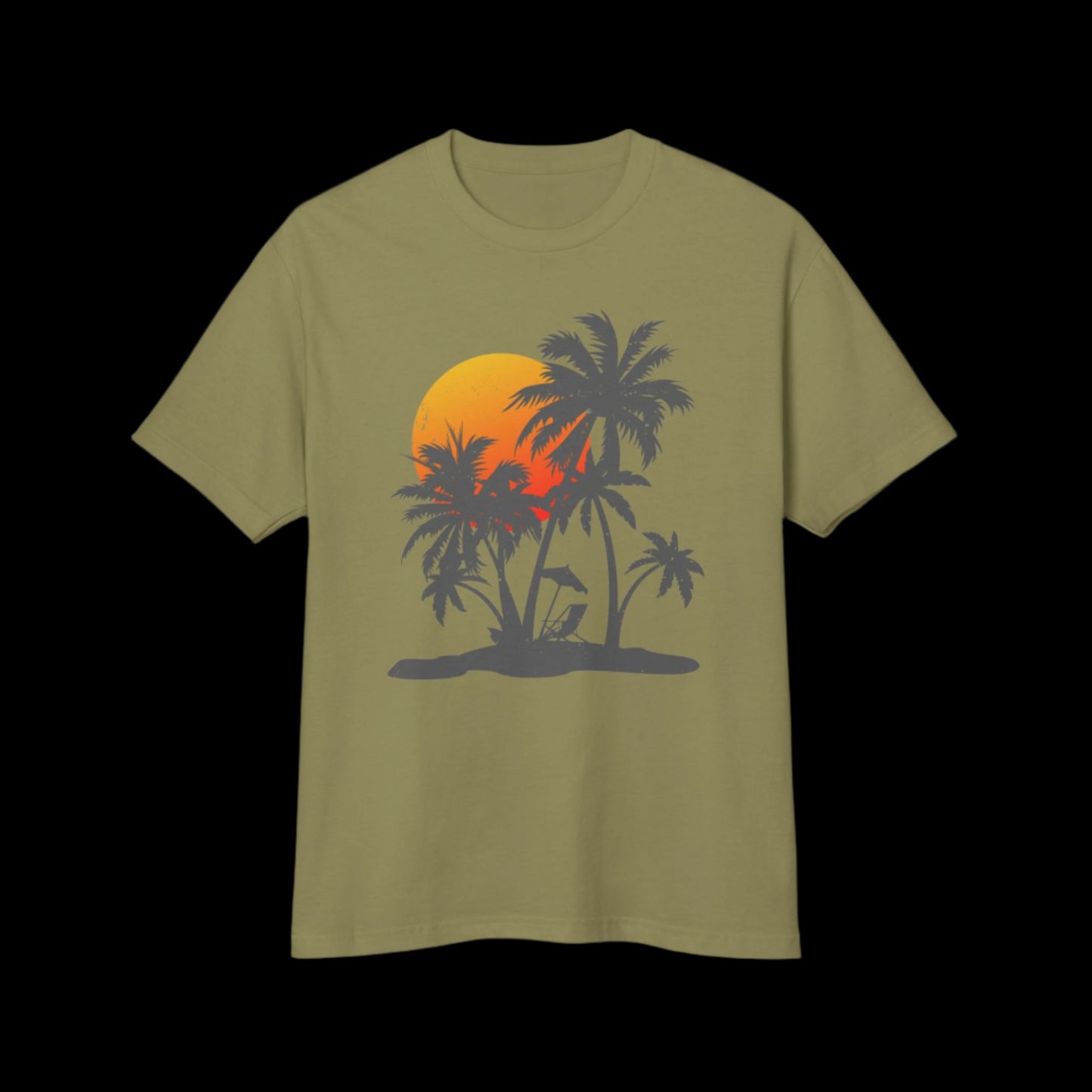 Tropical Sunset Tee – Chill Island Vibes Shirt | PSO
