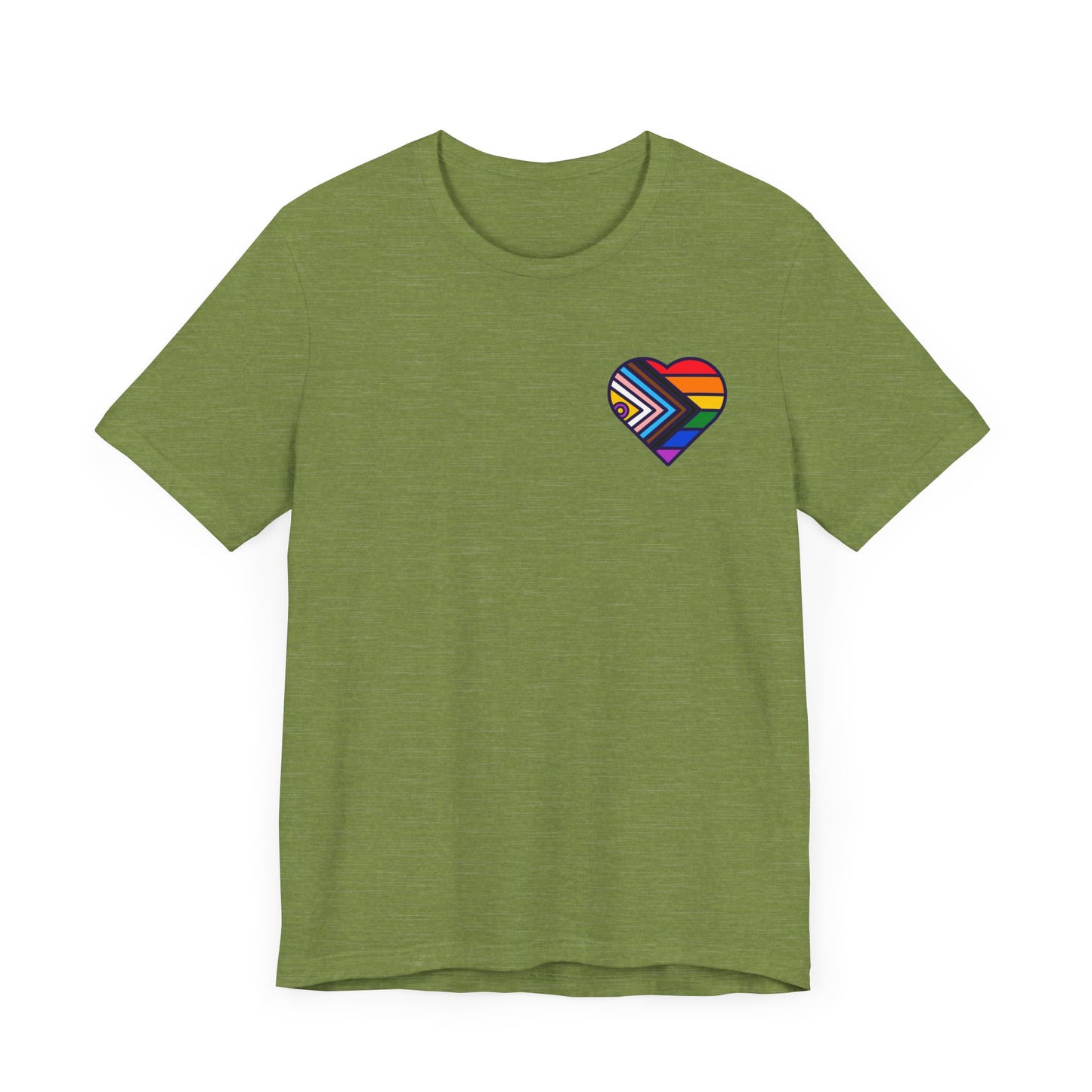 Rainbow Heart Unisex Jersey Tee - Celebrate Love and Pride