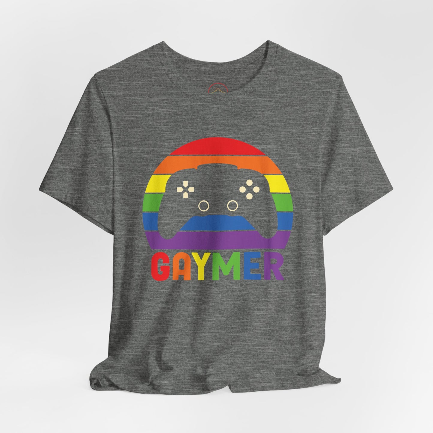 Pride Gamer Unisex Tee - Rainbow Controller Graphic T-Shirt