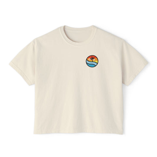 Summer Vibes Women’s Boxy Tee – Fun, Cropped Fit | PSO