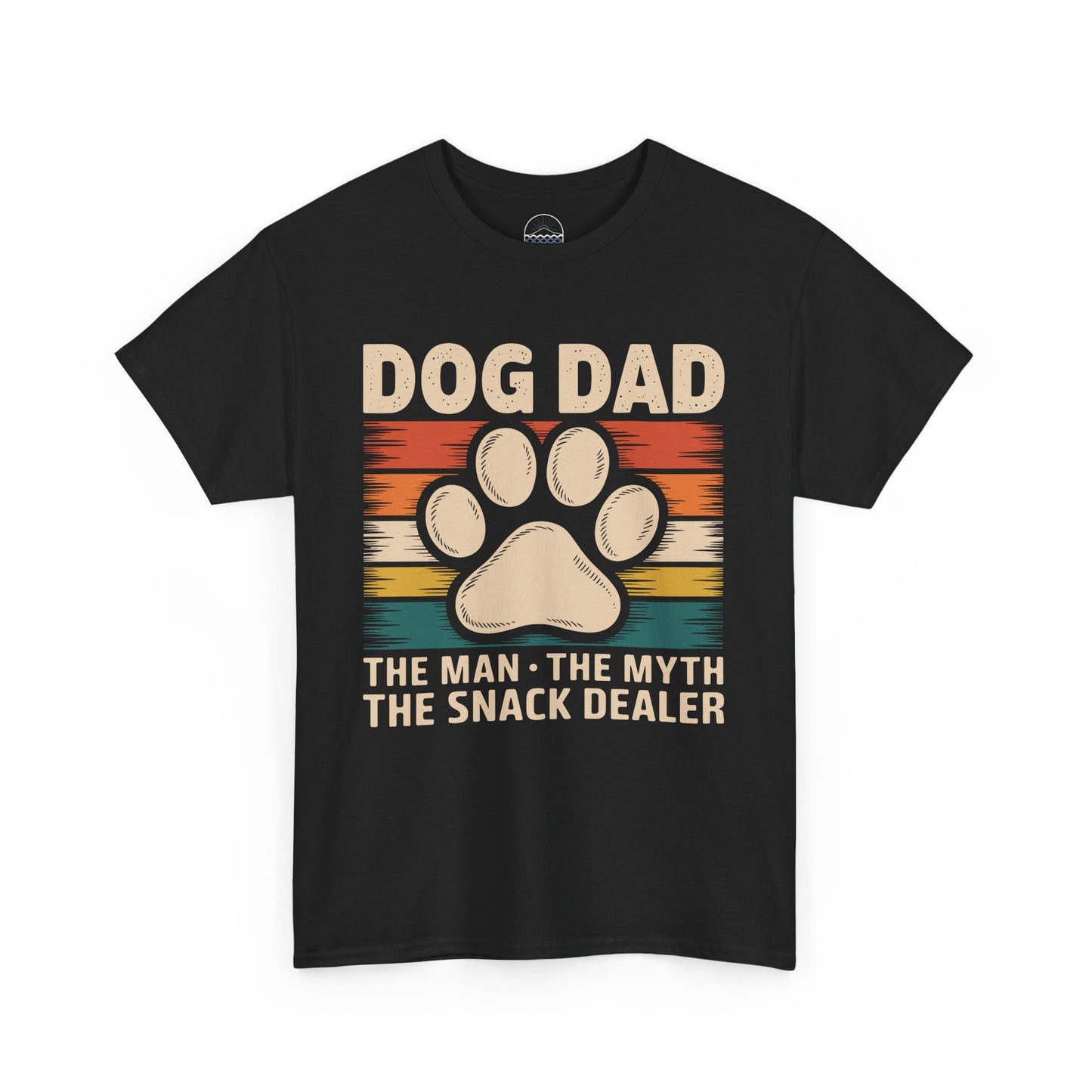 Dog Dad Unisex Heavy Cotton Tee - The Man The Myth The Snack Dealer