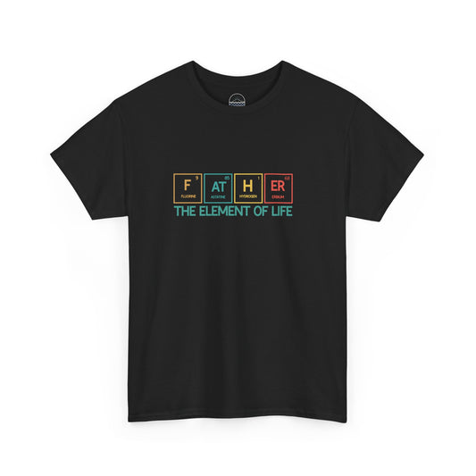 Dad Chemistry Unisex Heavy Cotton Tee - The Element of Life Shirt