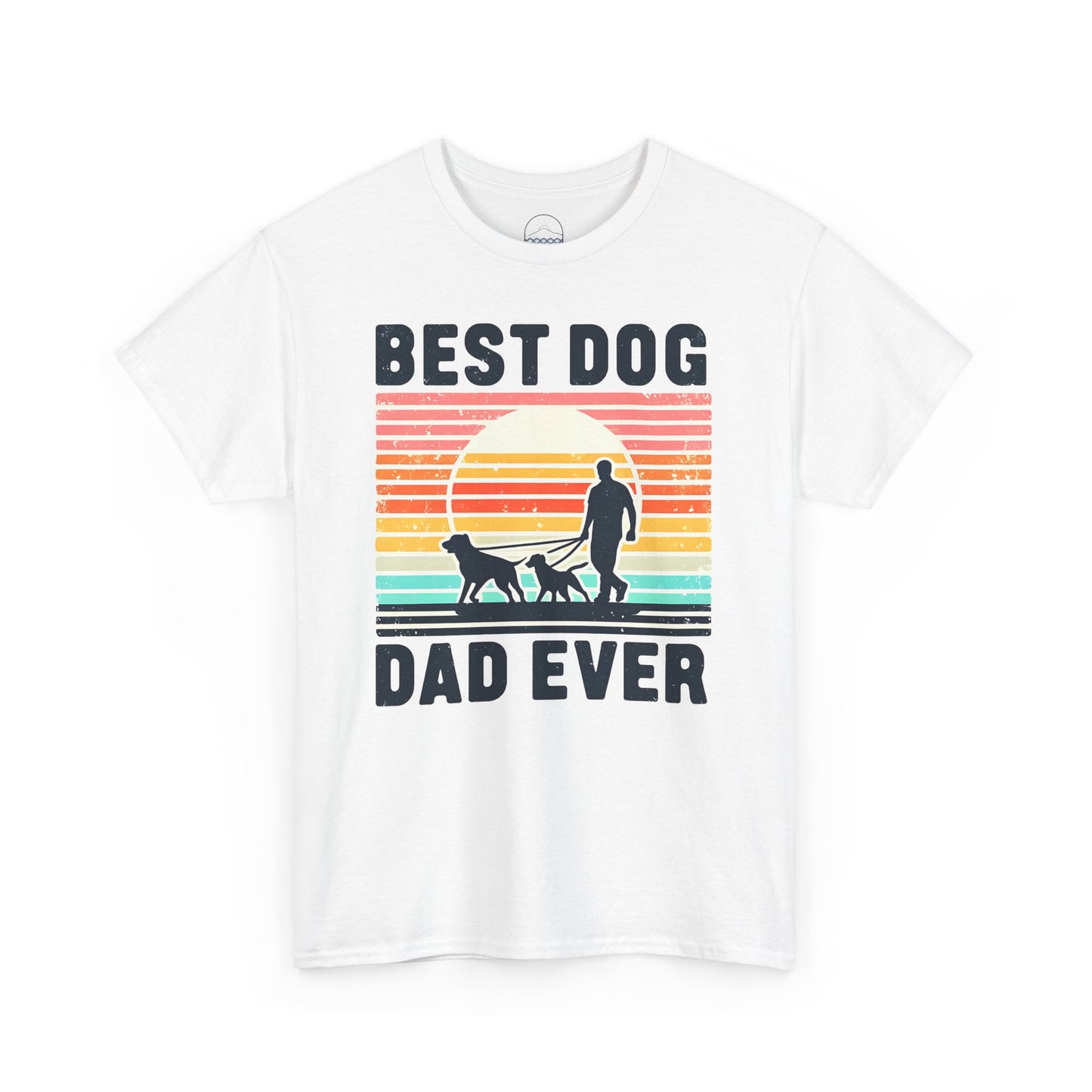Best Dog Dad Ever Unisex Heavy Cotton Tee - Perfect Gift for Dog Lovers!