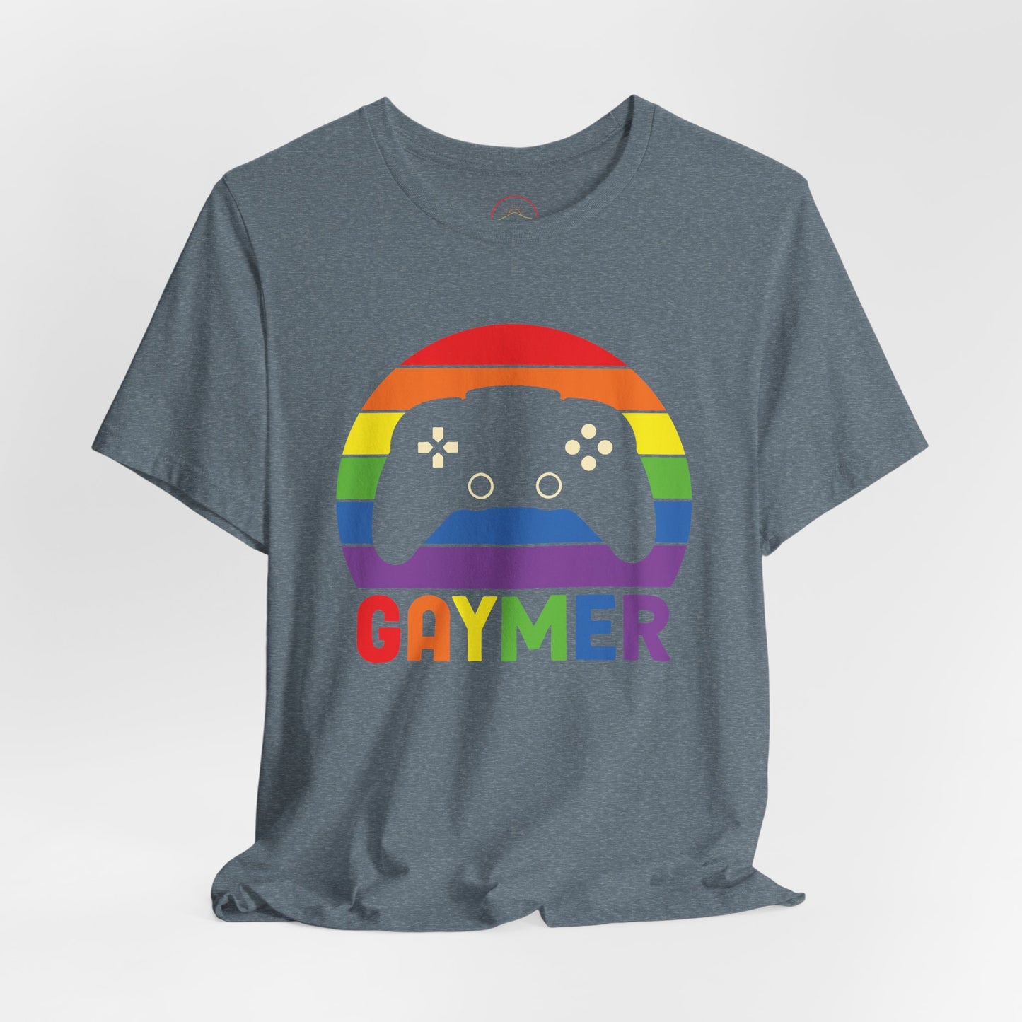 Pride Gamer Unisex Tee - Rainbow Controller Graphic T-Shirt